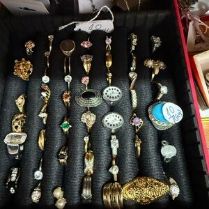 Elegant Gold and Silver Women's Ring Set